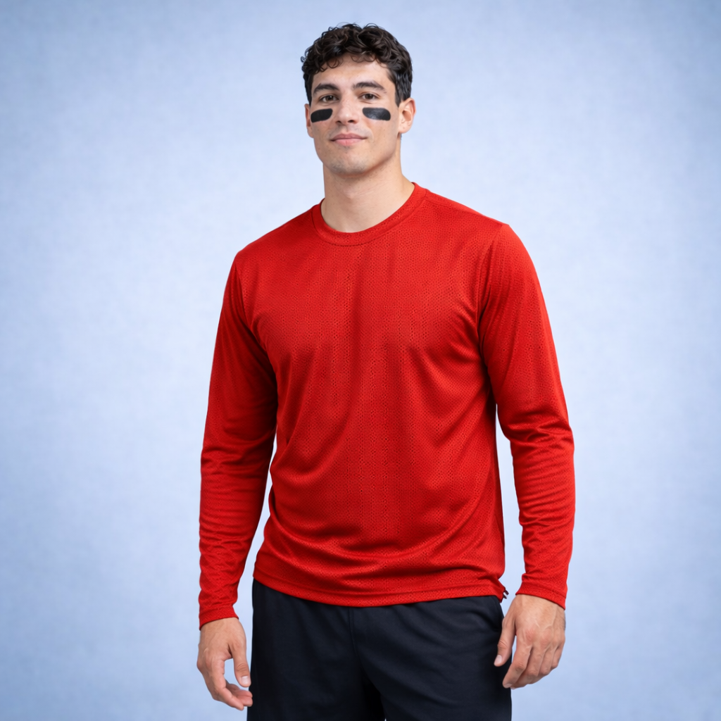 Playera Deportiva Dry Fit Manga Larga Hombre Protección Solar Uv Upf 25+