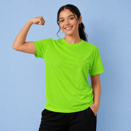 Playera Deportiva Dry Fit Mujer Protección Uv Upf25+ Manga corta