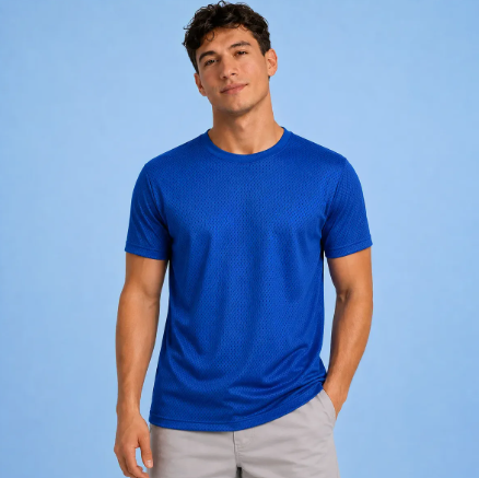 Playera Deportiva Manga Corta Dry Fit Hombre Protección Uv Upf25+