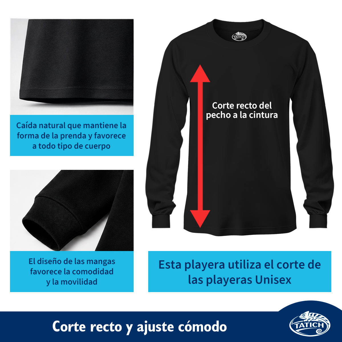 Playera Manga Larga Mujer 100% Algodón Varios Colores