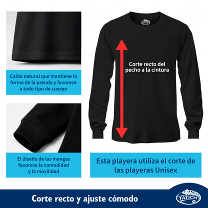 Playera Manga Larga Mujer 100% Algodón Varios Colores
