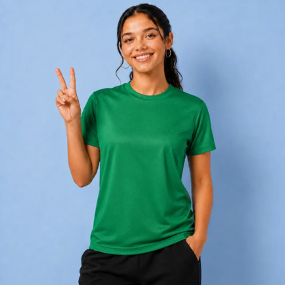 Playera Deportiva Dry Fit Mujer Protección Uv Upf25+ Manga corta