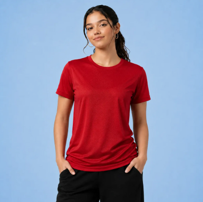 Playera Deportiva Dry Fit Mujer Protección Uv Upf25+ Manga corta