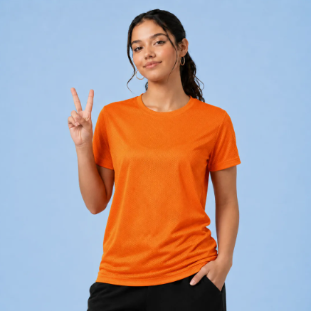 Playera Deportiva Dry Fit Mujer Protección Uv Upf25+ Manga corta