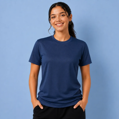 Playera Deportiva Dry Fit Mujer Protección Uv Upf25+ Manga corta