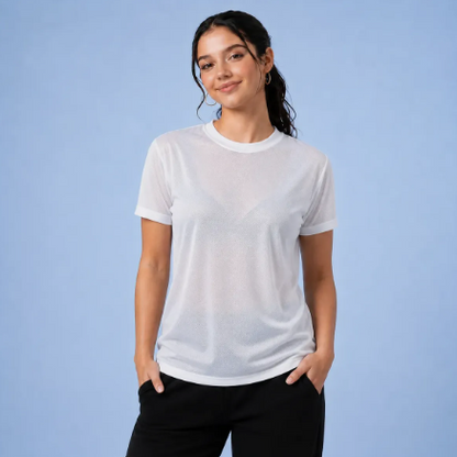 Playera Deportiva Dry Fit Mujer Protección Uv Upf25+ Manga corta