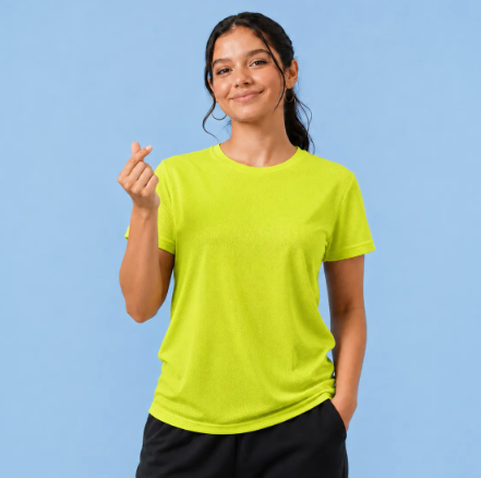Playera Deportiva Dry Fit Mujer Protección Uv Upf25+ Manga corta