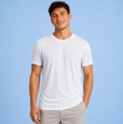 Playera Deportiva Manga Corta Dry Fit Hombre Protección Uv Upf25+