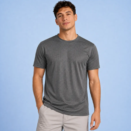 Playera Deportiva Manga Corta Dry Fit Hombre Protección Uv Upf25+
