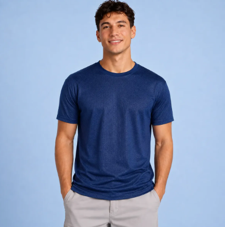 Playera Deportiva Manga Corta Dry Fit Hombre Protección Uv Upf25+