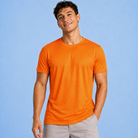 Playera Deportiva Manga Corta Dry Fit Hombre Protección Uv Upf25+