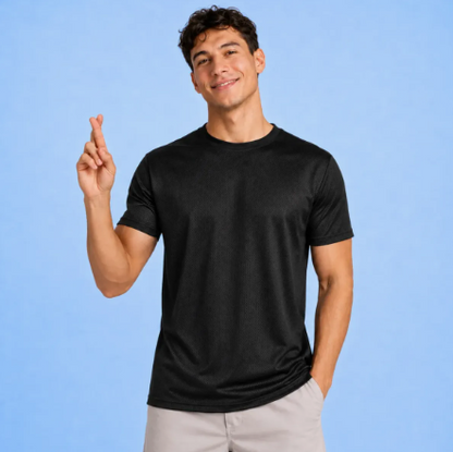 Playera Deportiva Manga Corta Dry Fit Hombre Protección Uv Upf25+
