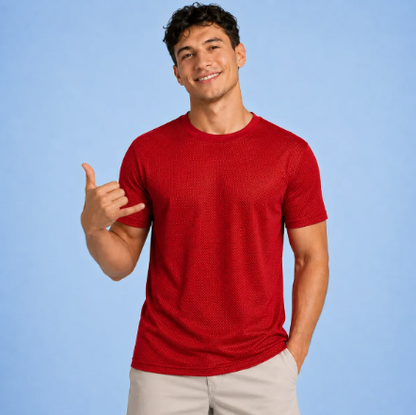 Playera Deportiva Manga Corta Dry Fit Hombre Protección Uv Upf25+