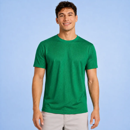 Playera Deportiva Manga Corta Dry Fit Hombre Protección Uv Upf25+