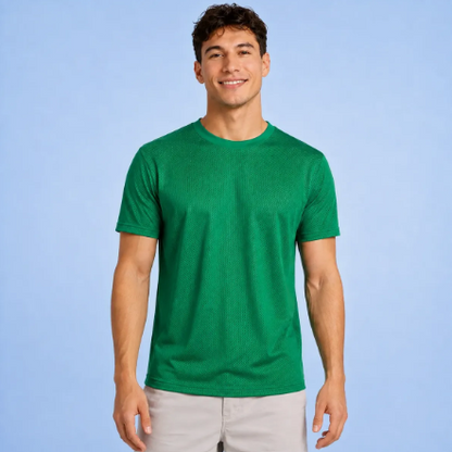 Playera Deportiva Manga Corta Dry Fit Hombre Protección Uv Upf25+