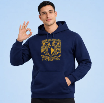 Sudadera UNAM Escudo CU Universidad Hombre