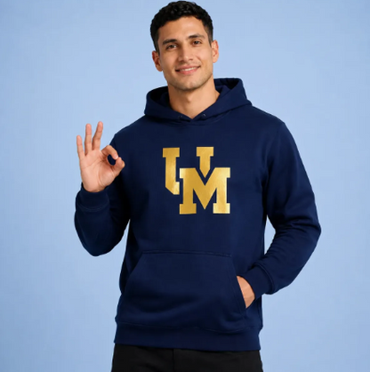 Sudadera Unam Universidad Pumas Um Logo Dorado Cu