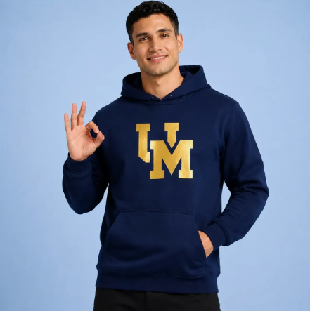 Sudadera Unam Universidad Pumas Um Logo Dorado Cu