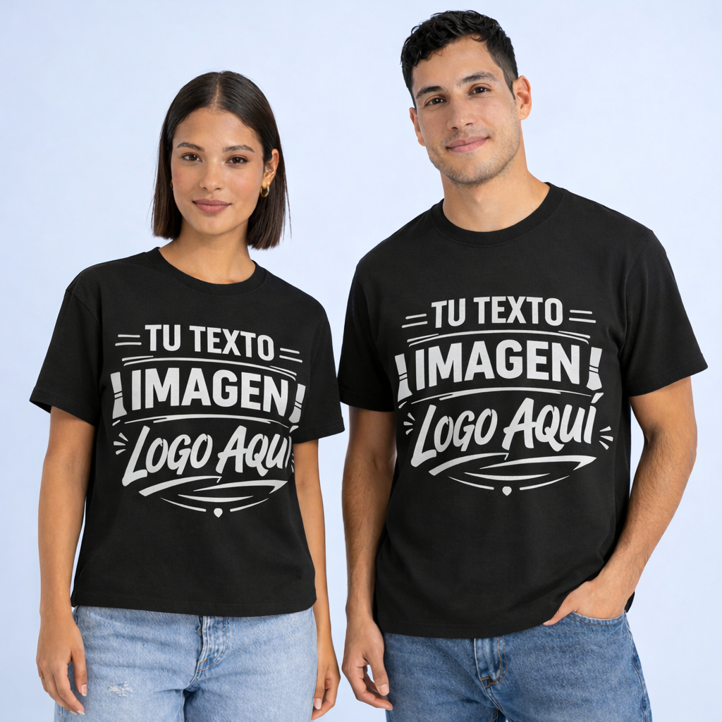 Playera Unisex Personalizable Hombre Mujer 100% Algodón