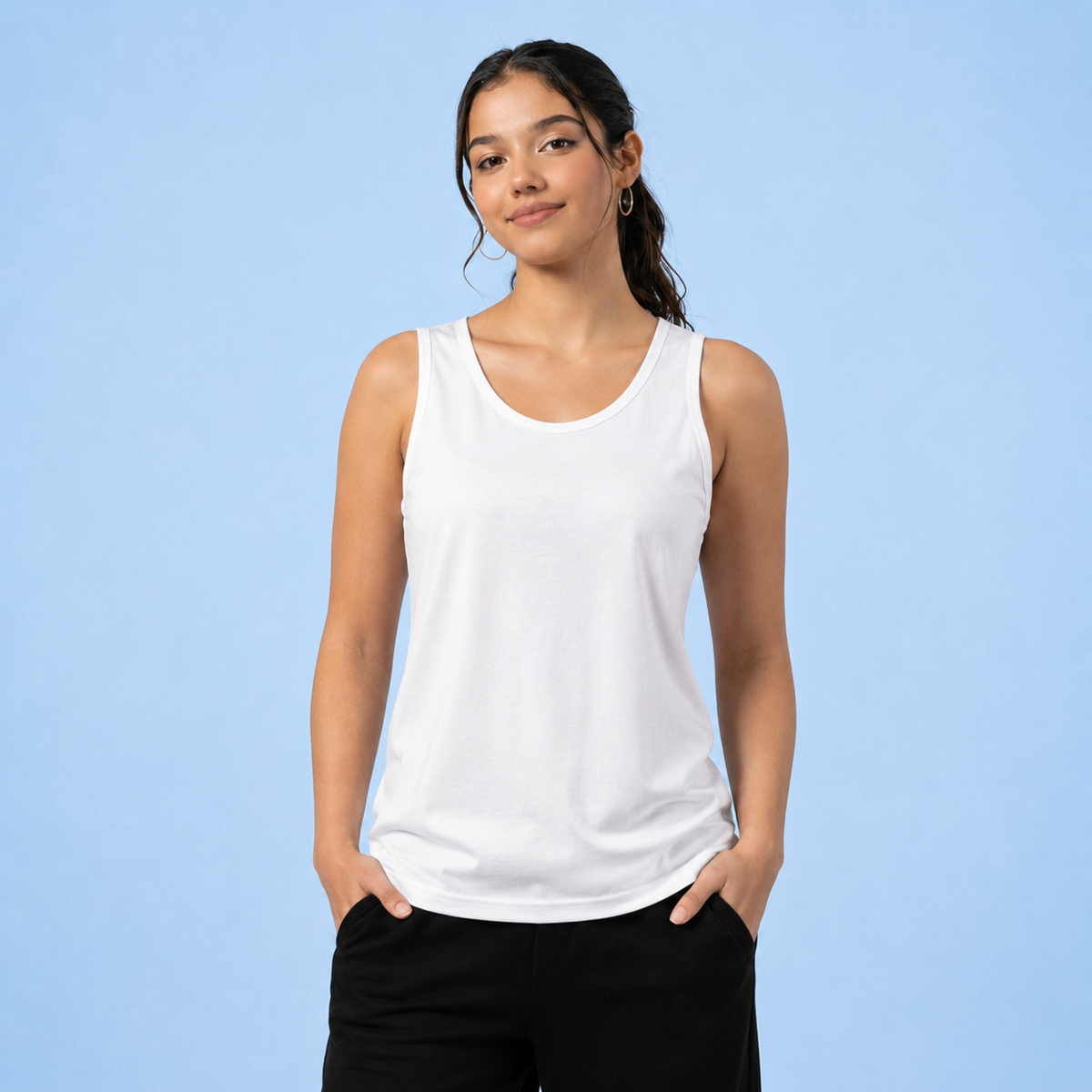 Playera Sin Mangas Tank Top Para Mujer 100% Algodón